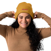 Organic Logo ribbed beanie