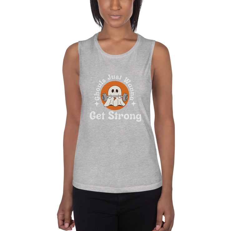 Ladies’ Ghouls Just Wanna Have Fun Muscle Tank