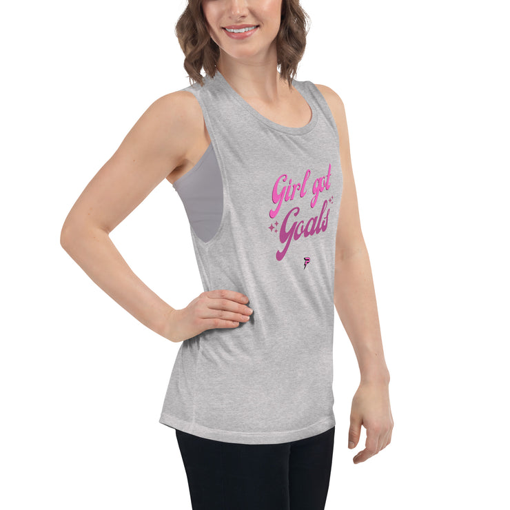 Ladies’ Girls Got Goals Muscle Tank