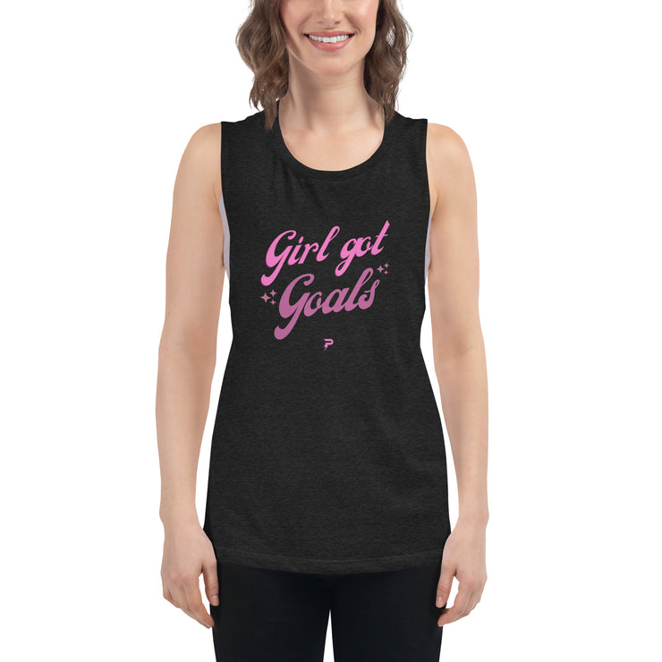 Ladies’ Girls Got Goals Muscle Tank