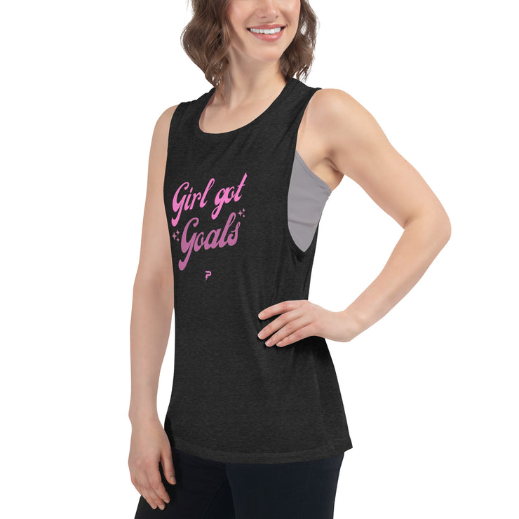 Ladies’ Girls Got Goals Muscle Tank