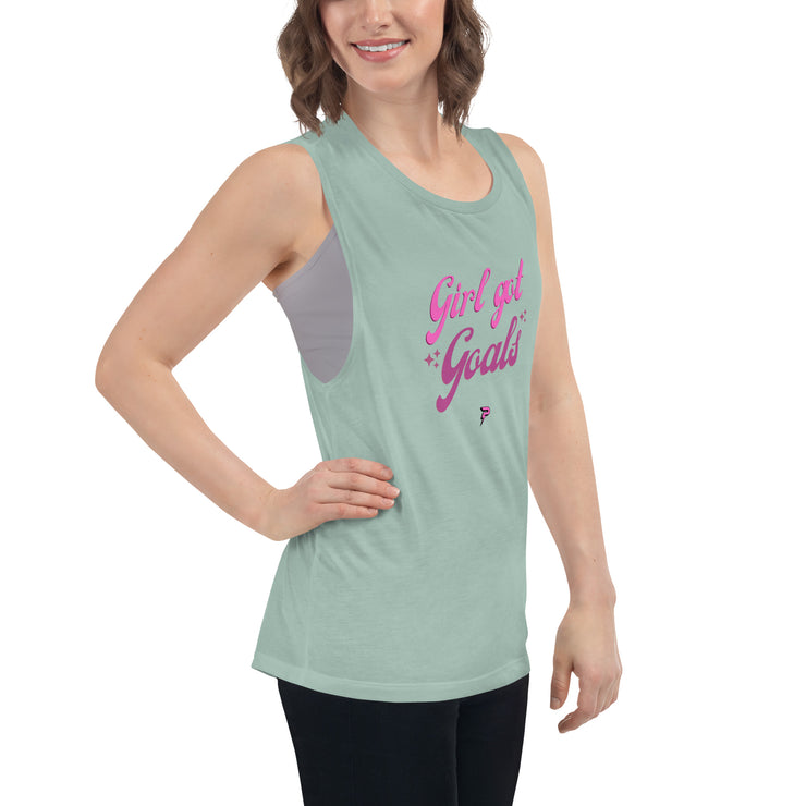 Ladies’ Girls Got Goals Muscle Tank