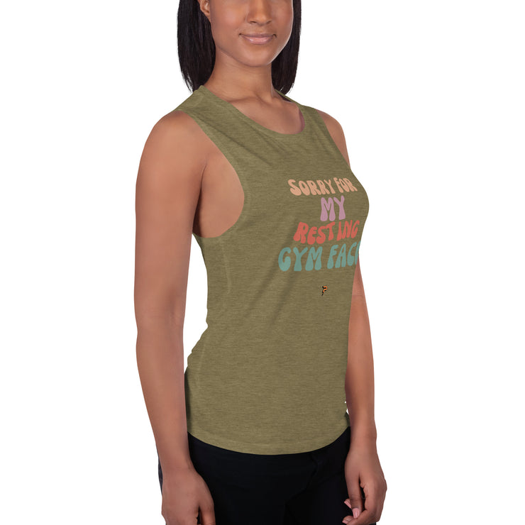 Ladies’ Resting Gym Face Muscle Tank