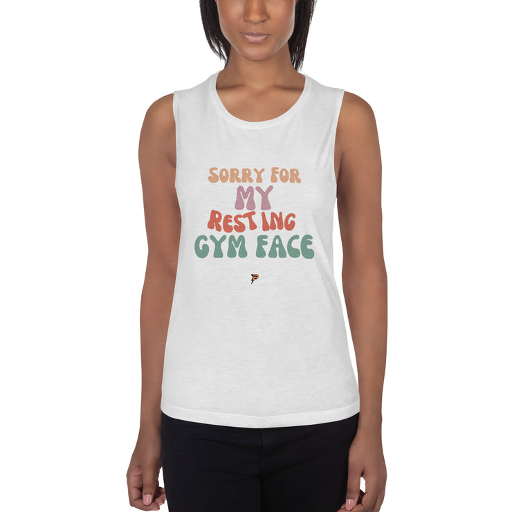 Ladies’ Resting Gym Face Muscle Tank