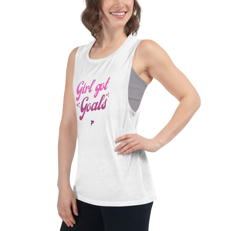 Ladies’ Girls Got Goals Muscle Tank